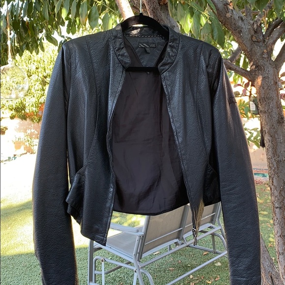 Vans Black Leather Jacket - Picture 2 of 7